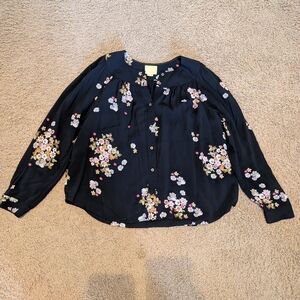 Maeve Midnight Floral Blouse